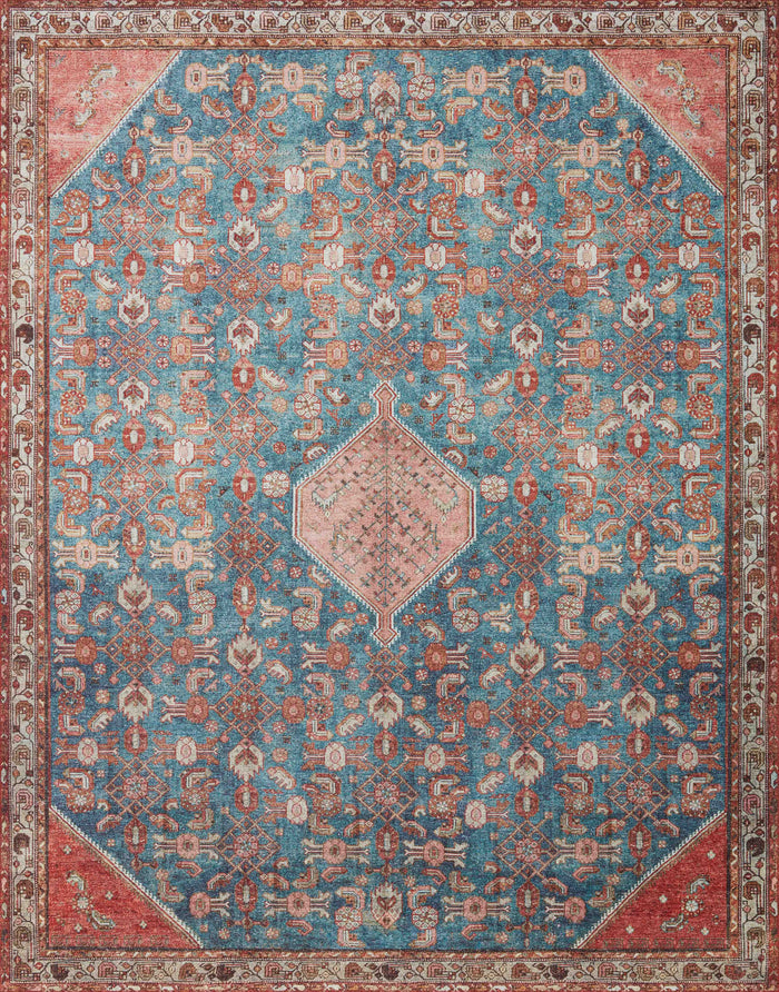The Rug Corner Loloi II Layla Marine / Clay