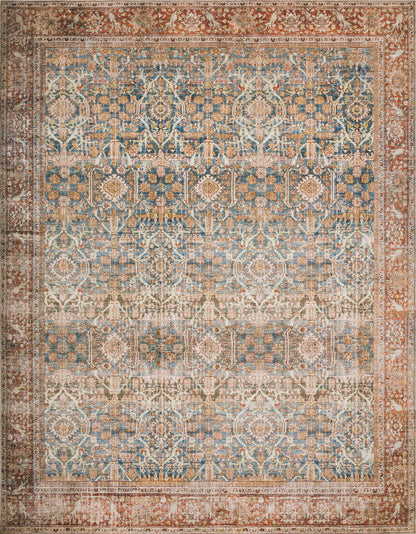 The Rug Corner Loloi II Layla Ocean / Rust