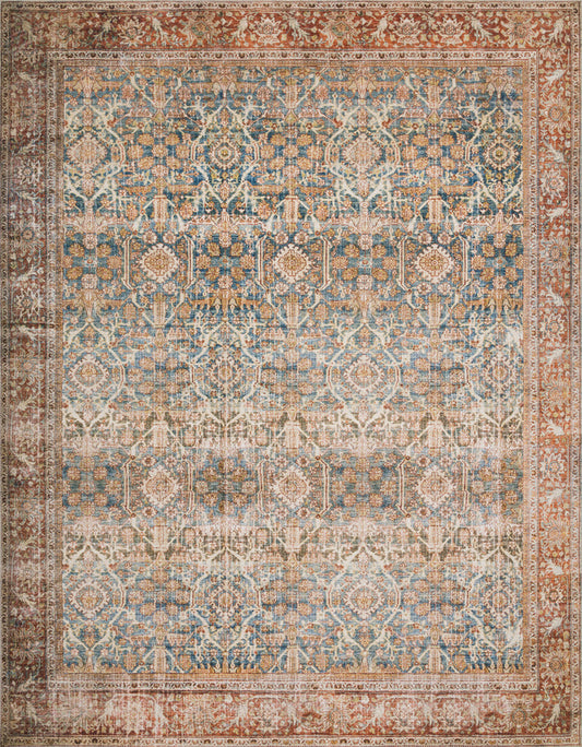 The Rug Corner Loloi II Layla Ocean / Rust