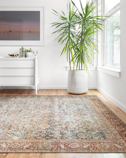 The Rug Corner Loloi II Layla Ocean / Rust