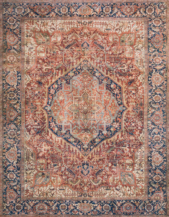 The Rug Corner Loloi II Layla Red / Navy