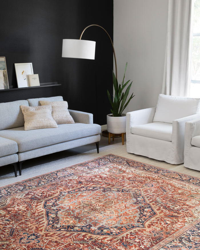 The Rug Corner Loloi II Layla Red / Navy