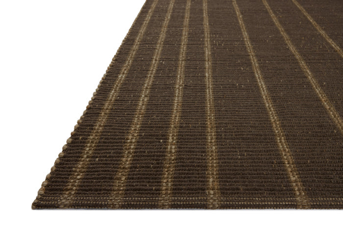 The Rug Corner Leanne Ford x Loloi Weatherstaff Espresso / Natural