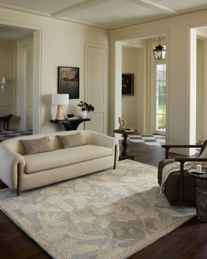 The Rug Corner Loloi Lenore Blue / Natural