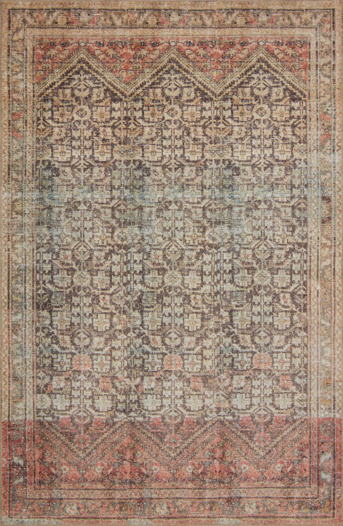 The Rug Corner Loloi II Loren Charcoal / Multi