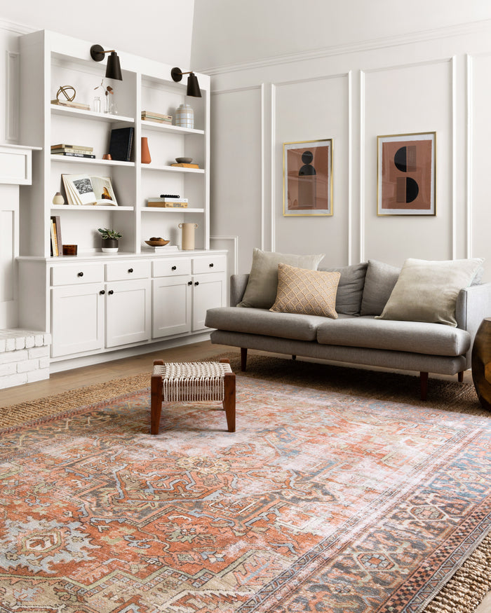 The Rug Corner Loloi II Loren Terracotta / Sky