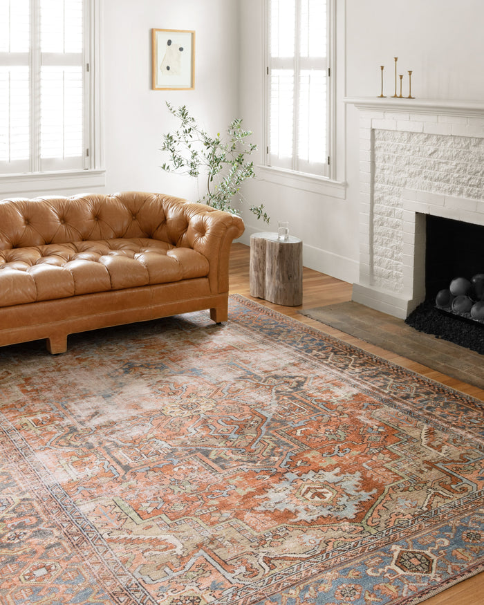 The Rug Corner Loloi II Loren Terracotta / Sky