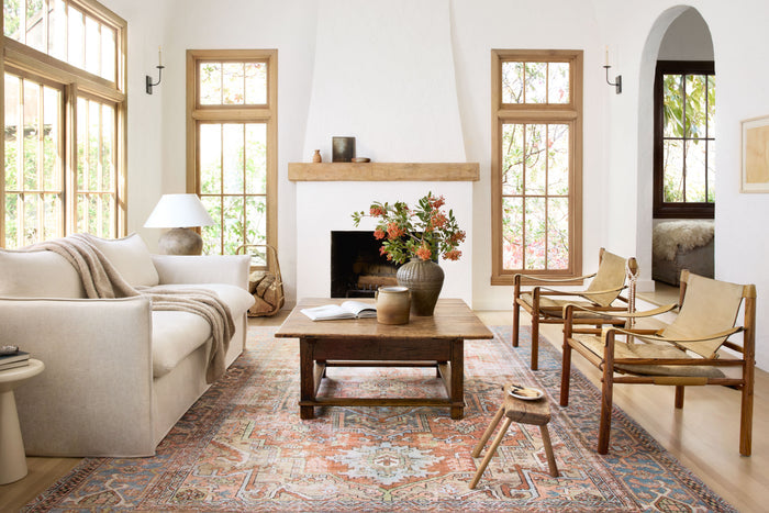 The Rug Corner Loloi II Loren Terracotta / Sky