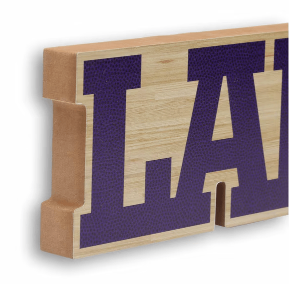 Los Angeles Lakers Laser Cut Tabletop Wood Decor - Wichita Home Outlet