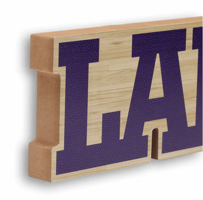 Los Angeles Lakers Laser Cut Tabletop Wood Decor - Wichita Home Outlet