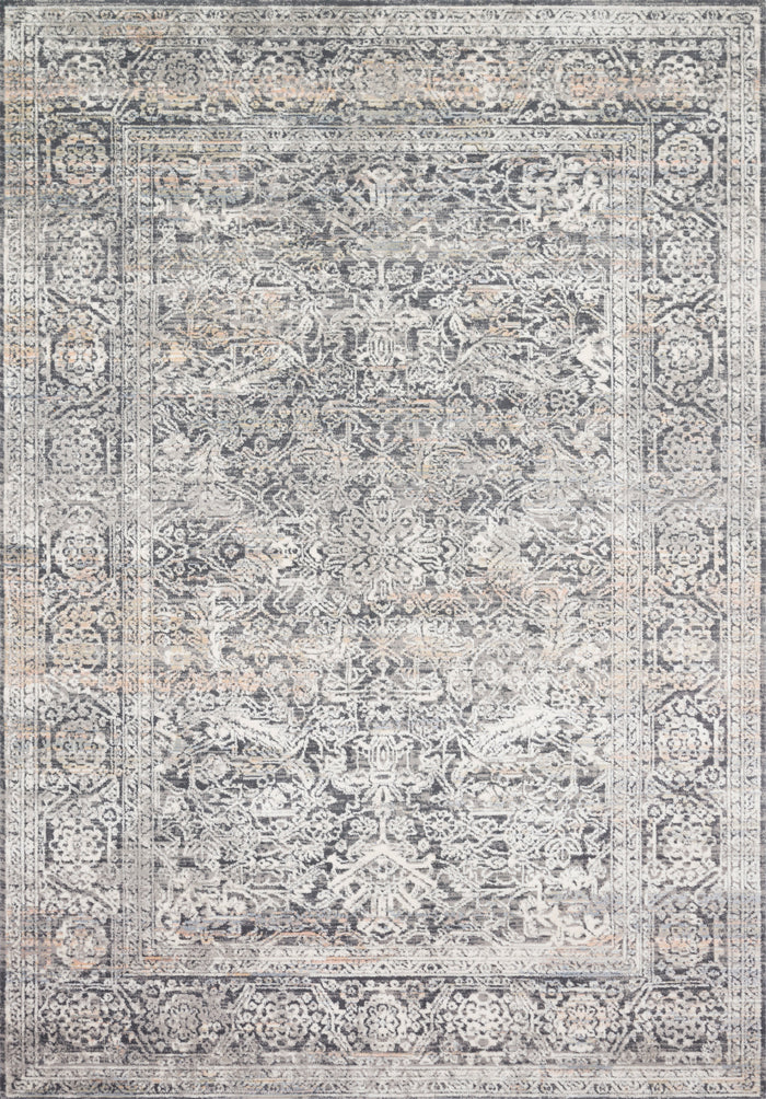 The Rug Corner Loloi II Lucia Steel / Ivory