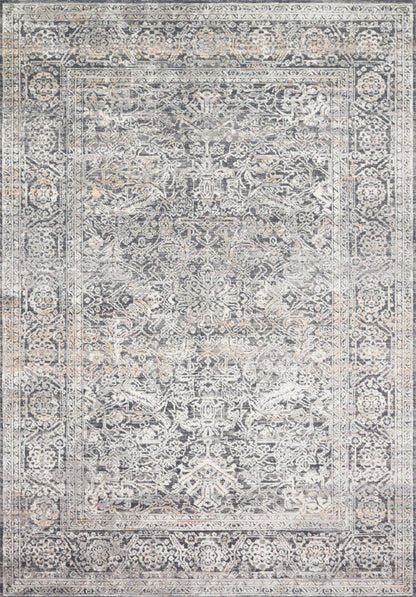 The Rug Corner Loloi II Lucia Steel / Ivory