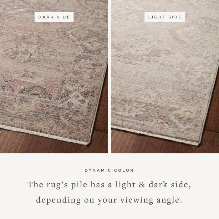 The Rug Corner Loloi Lyra Blush / Dove