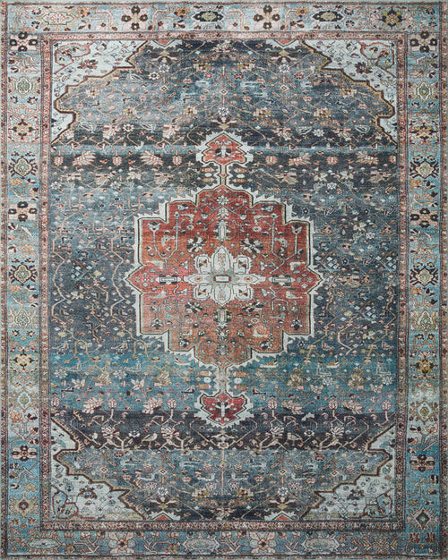 The Rug Corner Loloi II Margot Ocean / Brick