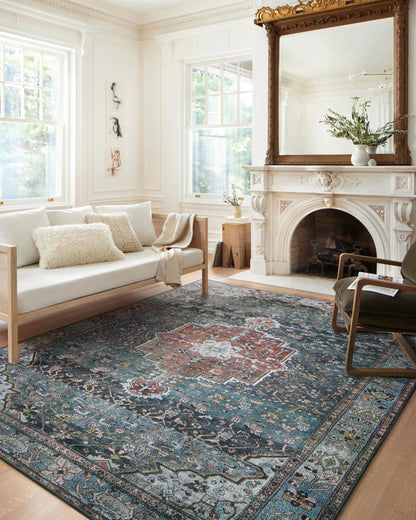The Rug Corner Loloi II Margot Ocean / Brick