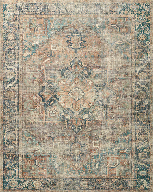 The Rug Corner Loloi II Margot Terracotta / Lagoon