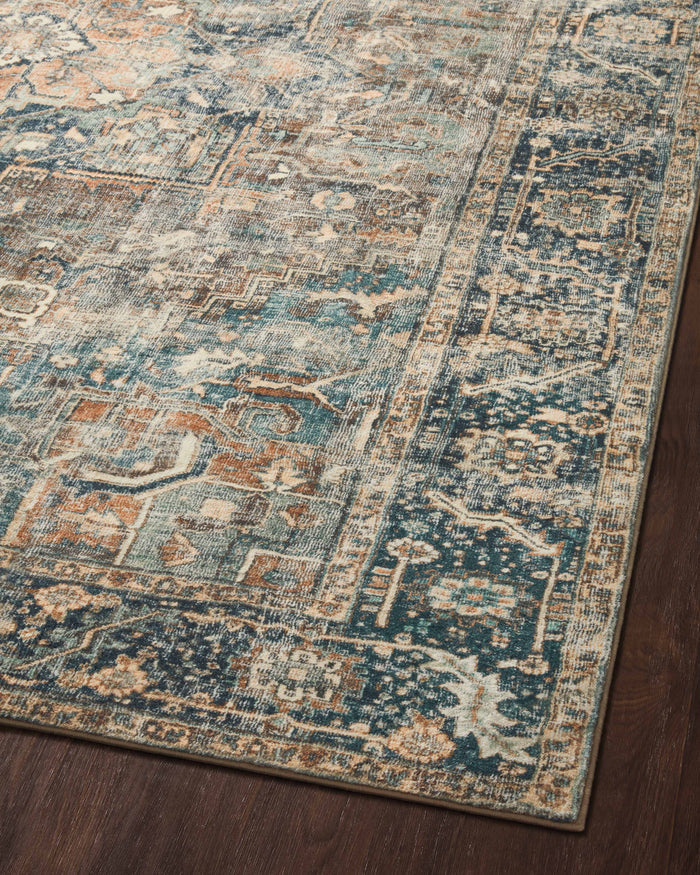 The Rug Corner Loloi II Margot Terracotta / Lagoon