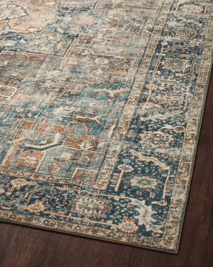 The Rug Corner Loloi II Margot Terracotta / Lagoon