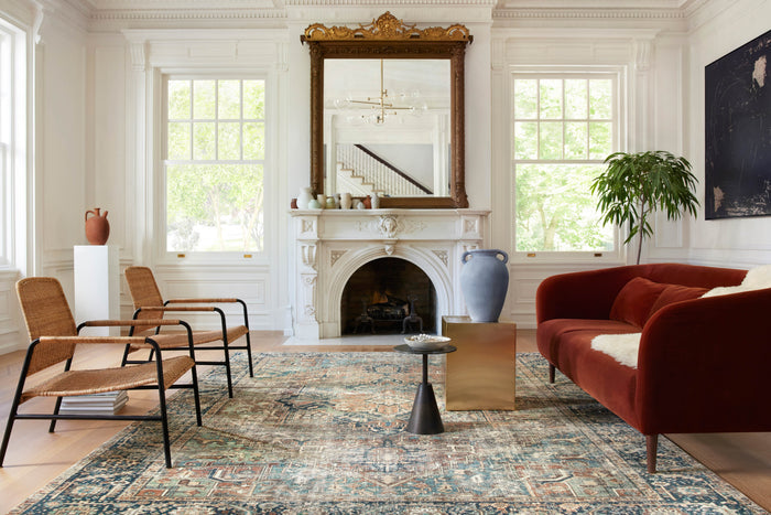 The Rug Corner Loloi II Margot Terracotta / Lagoon
