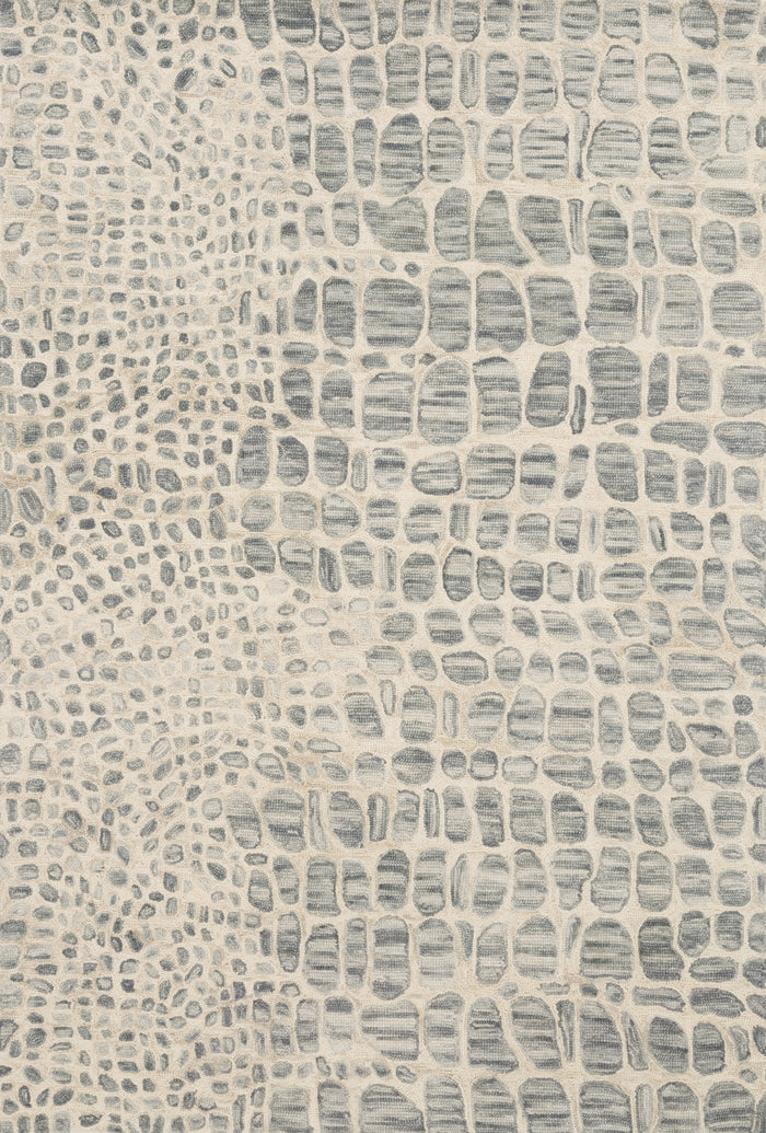 The Rug Corner Loloi Masai Silver Grey / Ivory