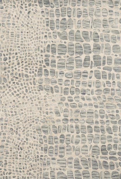 The Rug Corner Loloi Masai Silver Grey / Ivory
