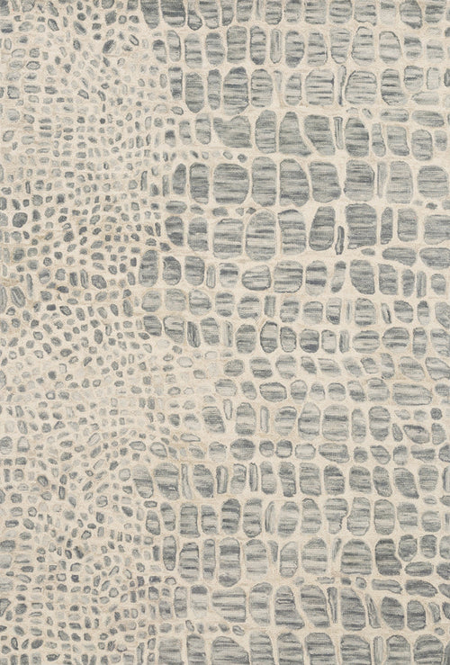 The Rug Corner Loloi Masai Silver Grey / Ivory
