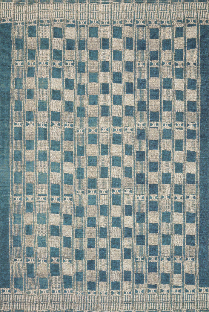 The Rug Corner Loloi Mika Blue / Ivory