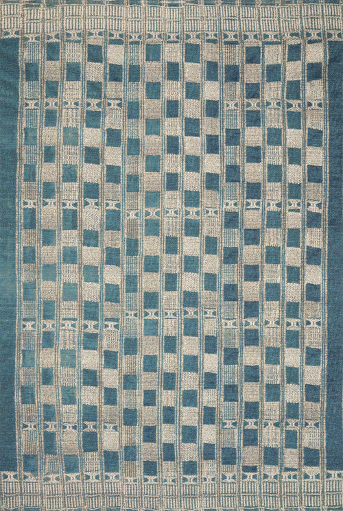 The Rug Corner Loloi Mika Blue / Ivory