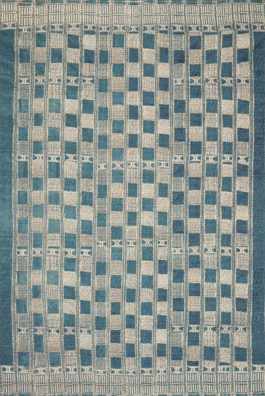 The Rug Corner Loloi Mika Blue / Ivory