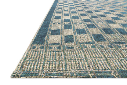 The Rug Corner Loloi Mika Blue / Ivory