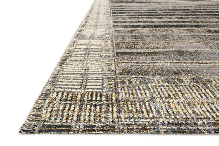 The Rug Corner Loloi Mika Charcoal / Ivory