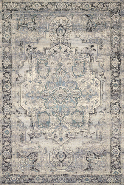The Rug Corner Loloi Mika Grey / Blue