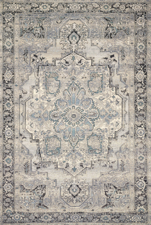 The Rug Corner Loloi Mika Grey / Blue