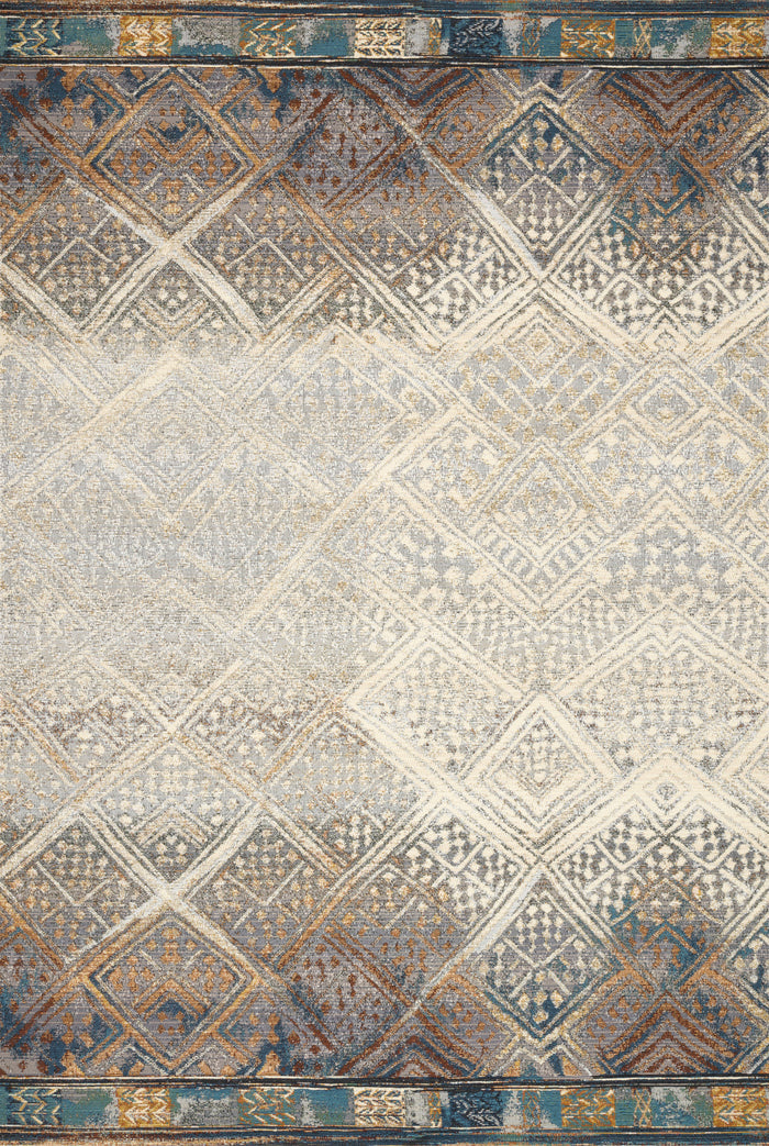 The Rug Corner Loloi Mika Ivory / Mediterranean