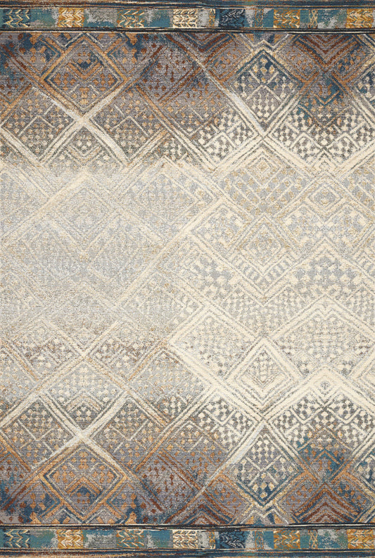 The Rug Corner Loloi Mika Ivory / Mediterranean