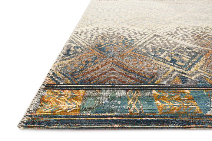 The Rug Corner Loloi Mika Ivory / Mediterranean