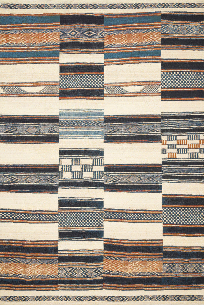 The Rug Corner Loloi Mika Ivory / Multi