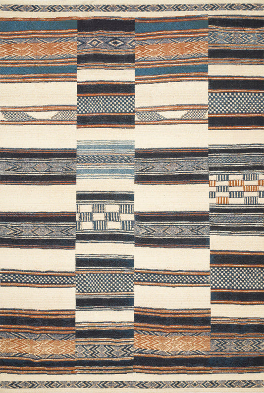 The Rug Corner Loloi Mika Ivory / Multi