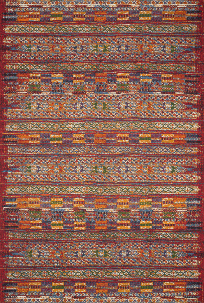 The Rug Corner Loloi Mika Red / Multi