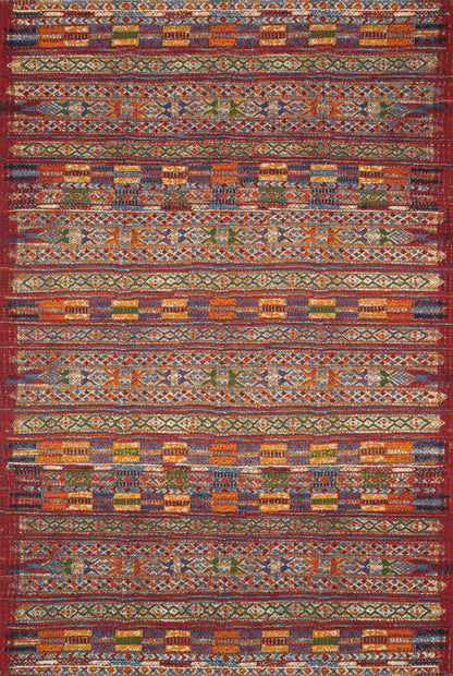 The Rug Corner Loloi Mika Red / Multi