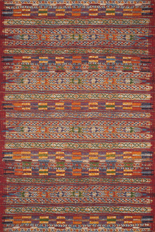 The Rug Corner Loloi Mika Red / Multi