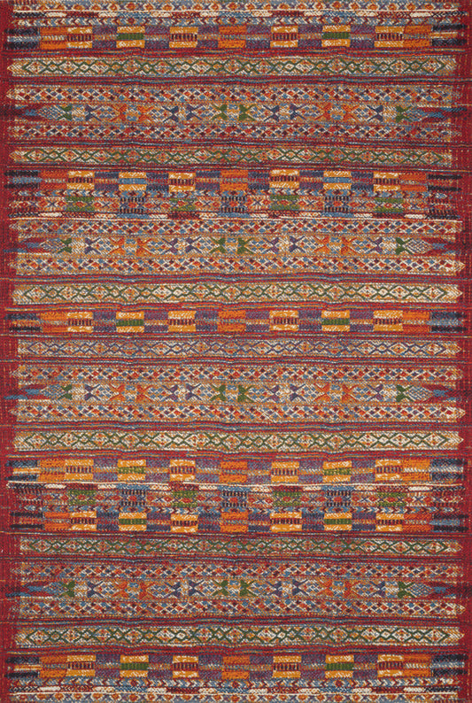 The Rug Corner Loloi Mika Red / Multi