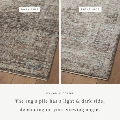 The Rug Corner Magnolia Home by Joanna Gaines x Loloi Millie Charcoal / Dove