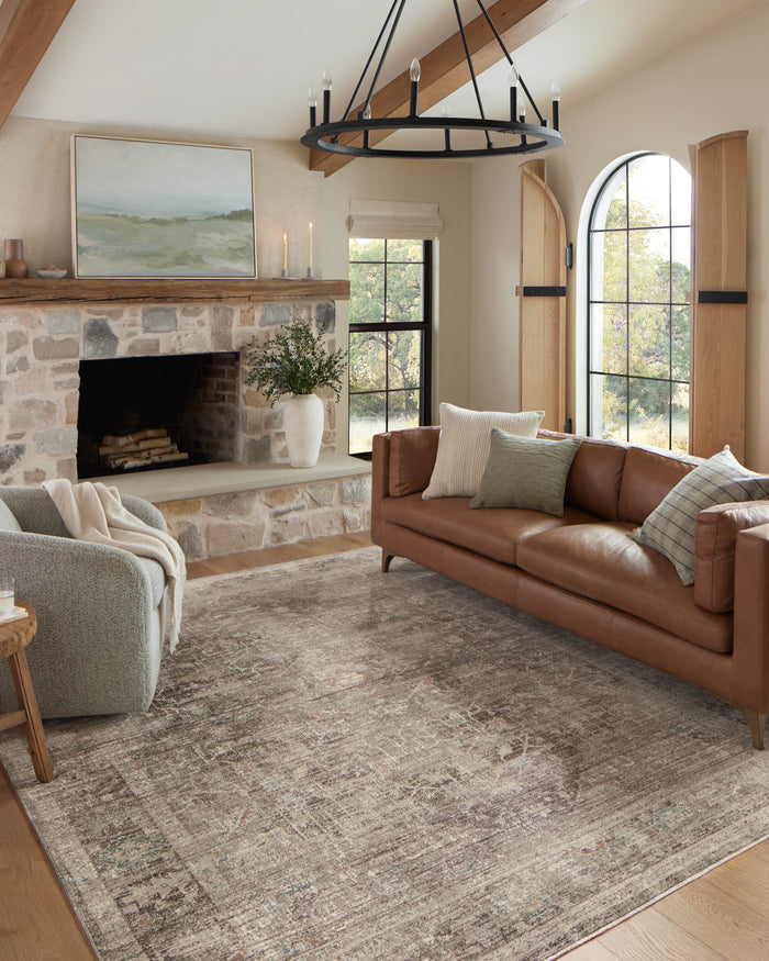 The Rug Corner Magnolia Home by Joanna Gaines x Loloi Millie Charcoal / Dove