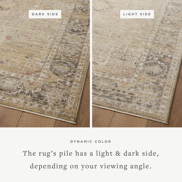 The Rug Corner Magnolia Home by Joanna Gaines x Loloi Millie Gold / Charcoal
