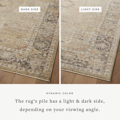 The Rug Corner Magnolia Home by Joanna Gaines x Loloi Millie Gold / Charcoal