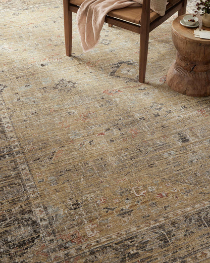 The Rug Corner Magnolia Home by Joanna Gaines x Loloi Millie Gold / Charcoal