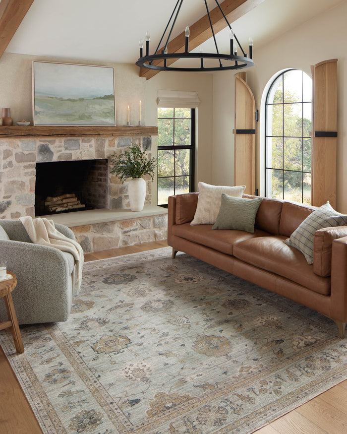 The Rug Corner Magnolia Home by Joanna Gaines x Loloi Millie Sky / Gold