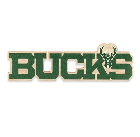 Milwaukee Bucks Laser Cut Tabletop Wood Decor - Wichita Home Outlet