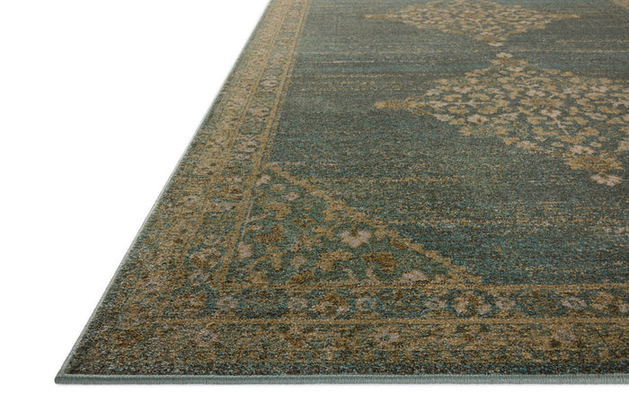 The Rug Corner Magnolia Home by Joanna Gaines x Loloi Mona Aqua / Wheat